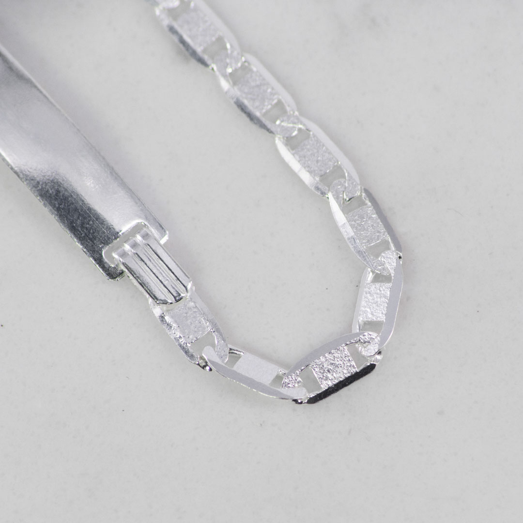 PULSERA ESCALERA PLANA X TALLADA 2MM-19CM