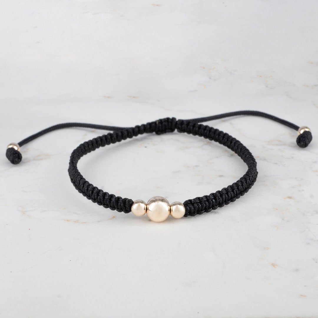 PULSERA TEJIDA MACRAME 4MM Y 5MM