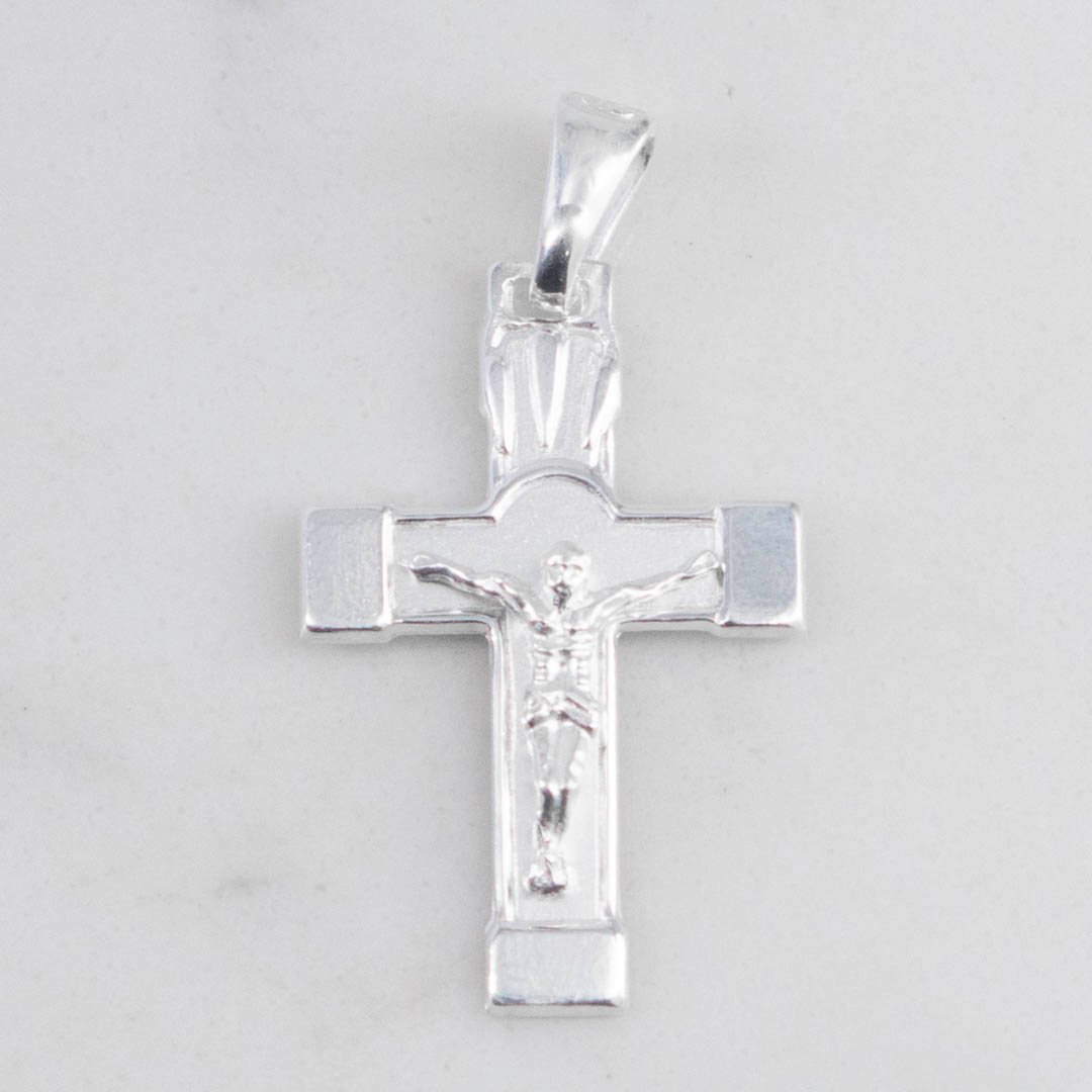 DIJE CRUZ CRISTO PUNTAS BISEL