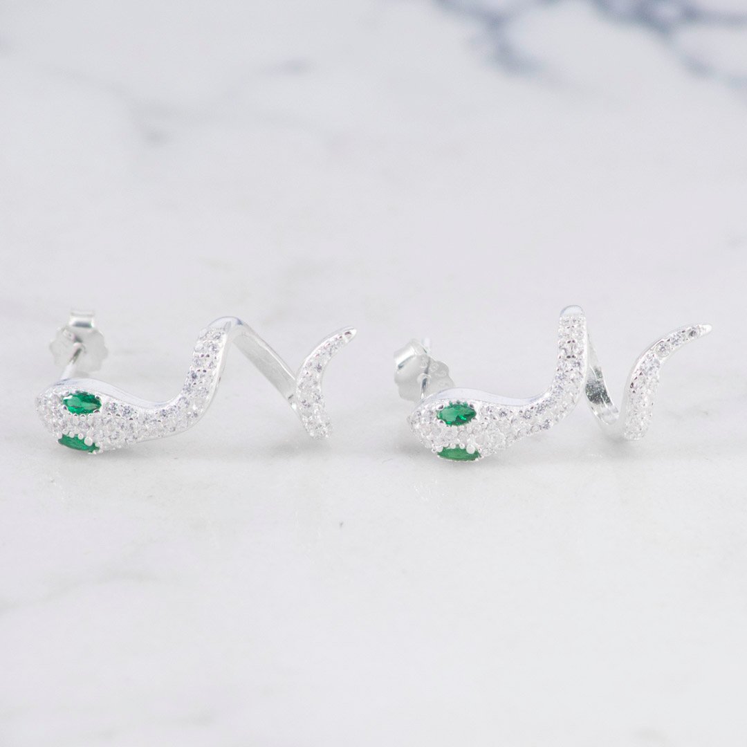 TOPO SERPIENTE CIRCONES OJOS ESMERALDA