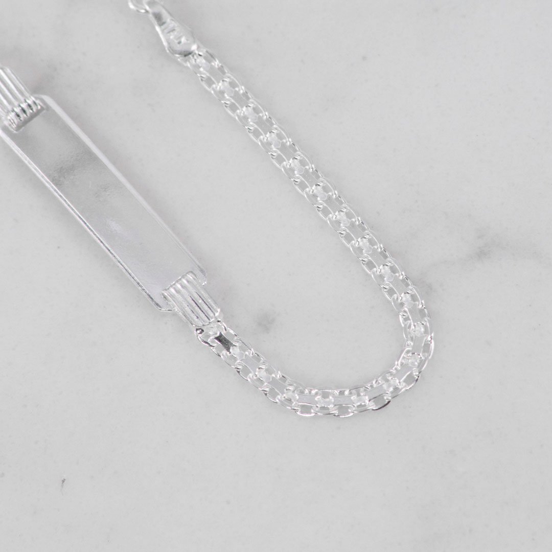 PULSERA PLACA TEJIDO CHINO 2.5MM-15CM